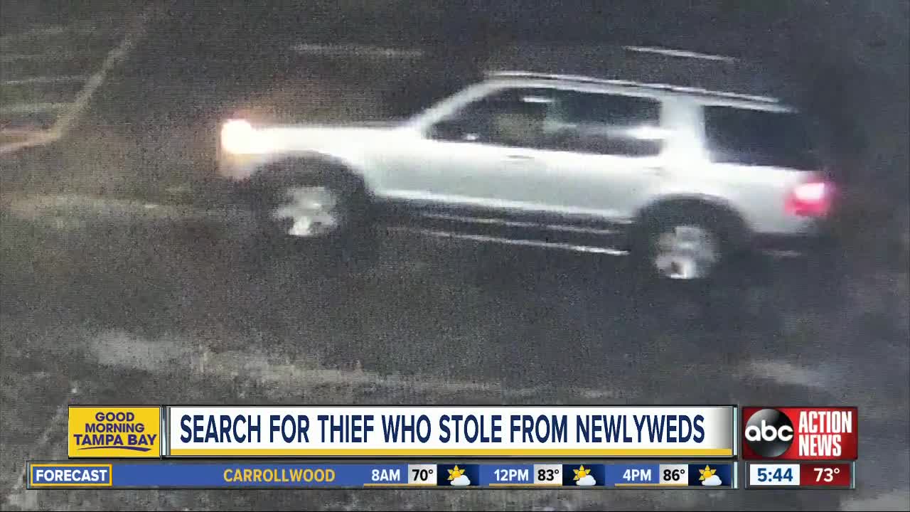 Thousands stolen from newlyweds hours after vows