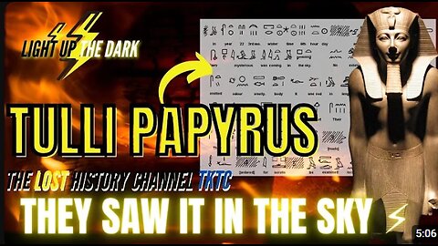 The Tulli Papyrus Mystery! Unraveling Ancient UFO Accounts.