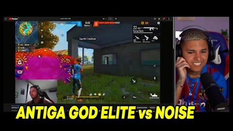 LOUD ELTIN REAGINDO ANTIGA GOD ELITE VS NOISE NA LOUD FREE FIRE | SemZero