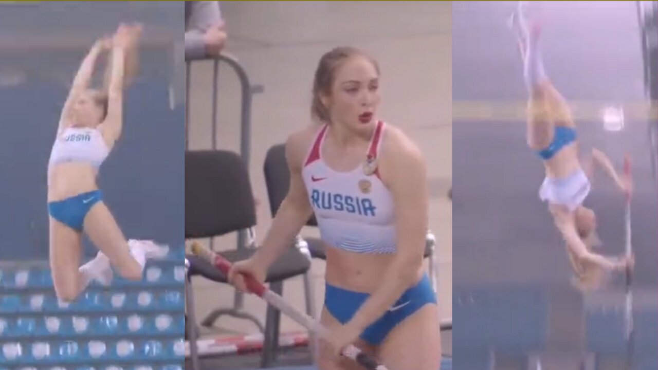 🔥Hot Russian Pole-vaulter🔥 #boobs❤️Subscribe For Daily Videos🍑#tiktok #shorts