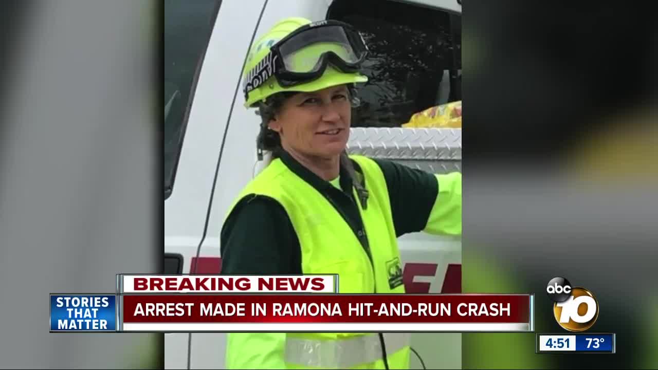 Arrest made in Ramona hit-and-run crash