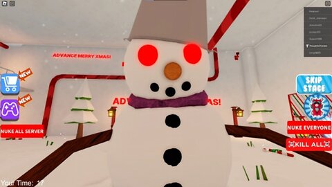 Snowman Barry's Prison Run! (Obby) Roblox