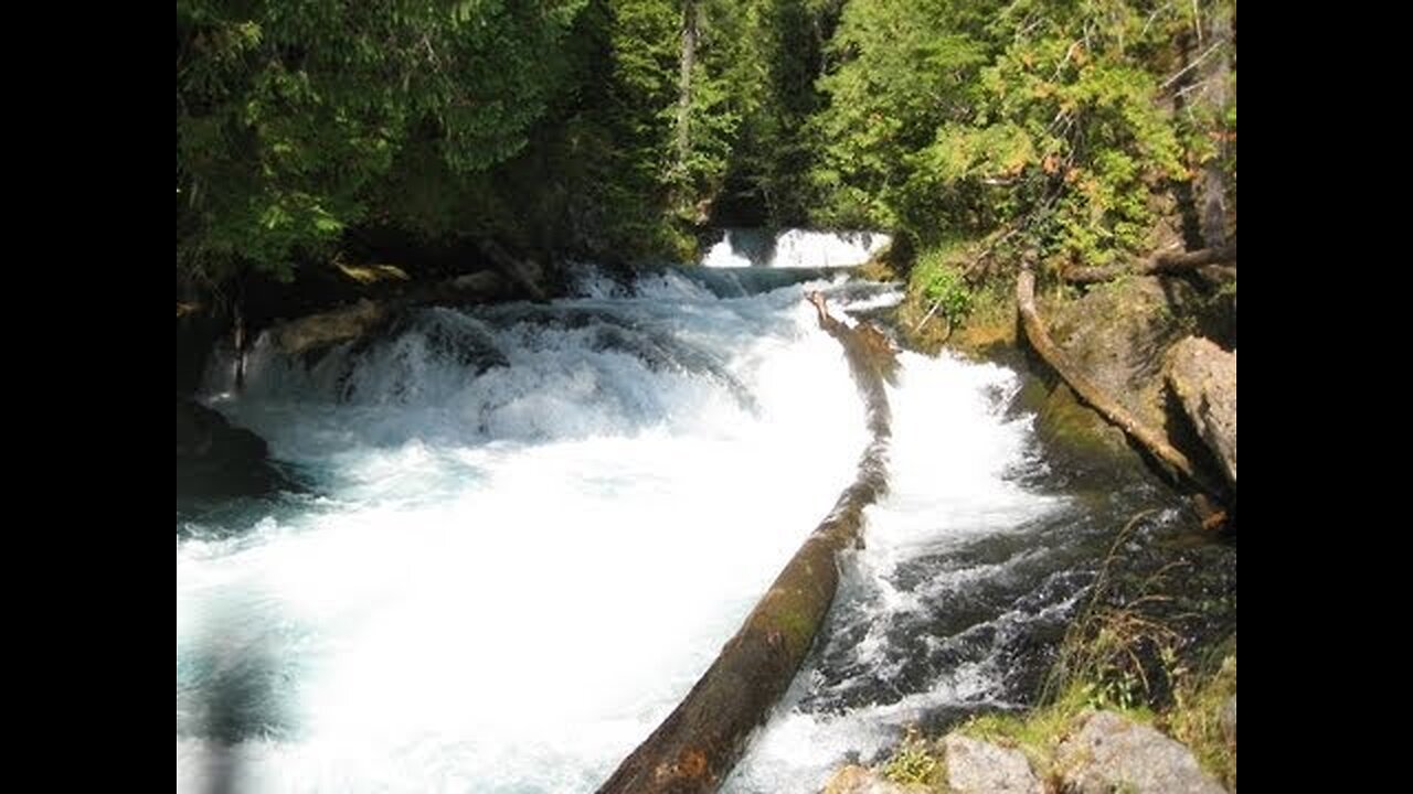 Relaxing 3 hours video of a mountain river