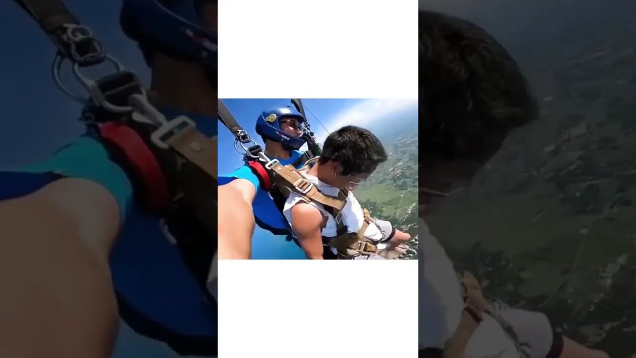 Lol Overdose of Adrenaline Knocked him out 😹😹😹 #reels #subscribe #shorts #fyp #skydiving
