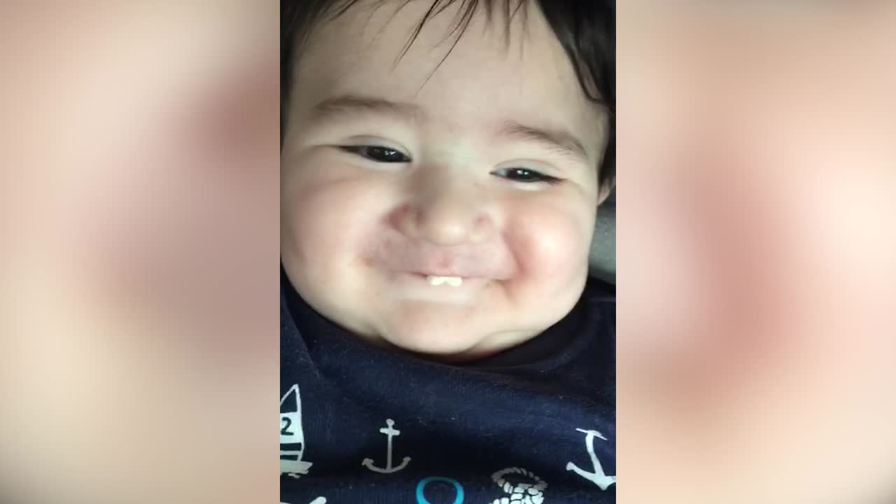 Hilarious "Toothy" Baby Laugh