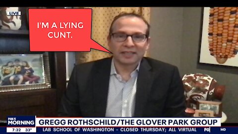 Lying Leftist Gregg Rothschild of the Glover Park Group claimed all Republicans support Biden agenda