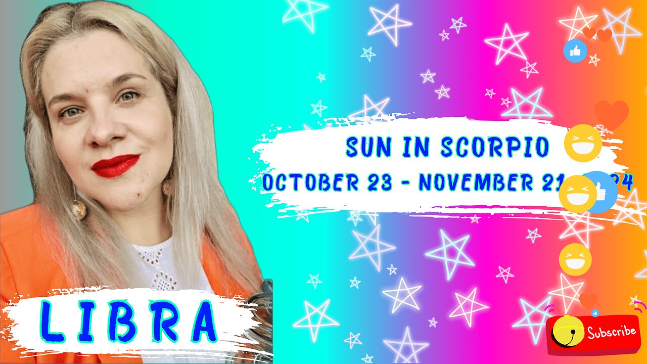 LIBRA-SUN IN SCORPIO OCTOBER 23-NOVEMBER 21,2024 #HOROSCOPE #ASTROLOGY #ELENAMINA #ASTROLOGER #LIBRA