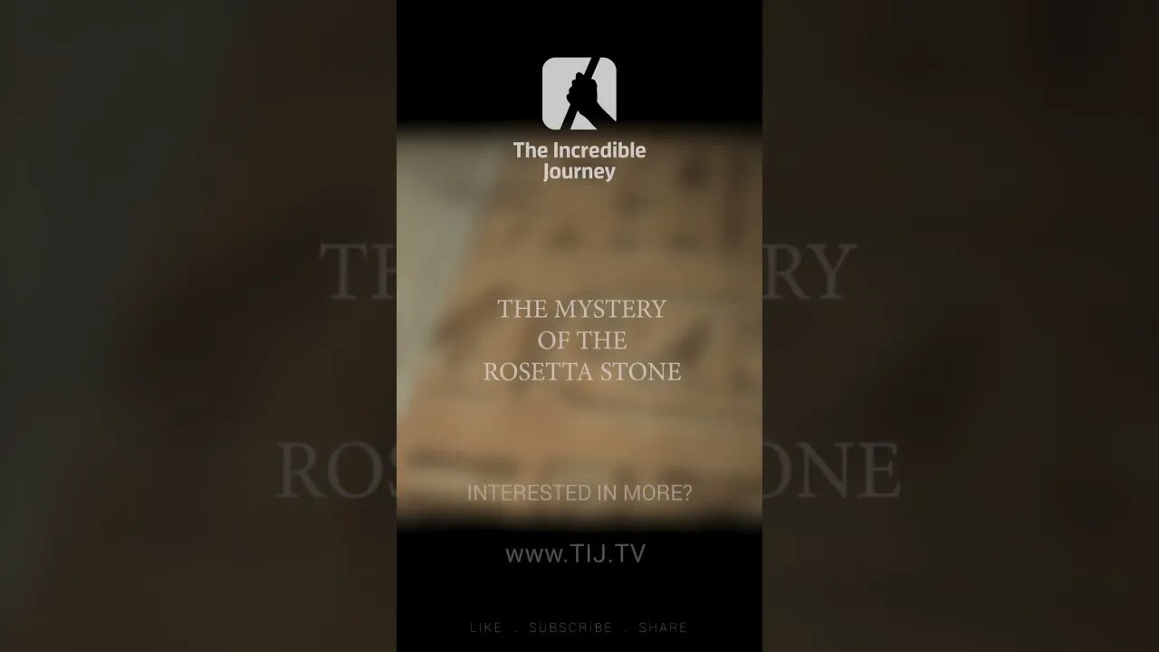 Mystery of the Rosetta Stone (Short)