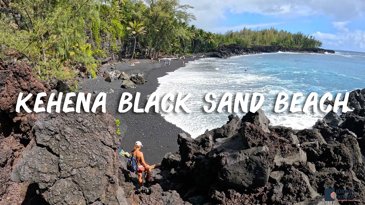 Kehena Black Sand Beach on the Big Island of Hawaii