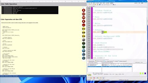 Using the SPR for skripted Image Processing