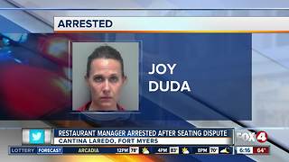 Restaurant manager arrested over seating dispute