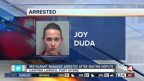 Restaurant manager arrested over seating dispute