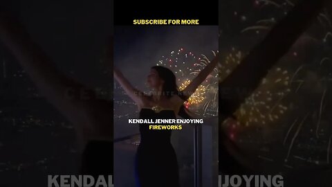 Kendall Jenner Enjoying Fireworks