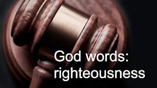 God words: righteousness