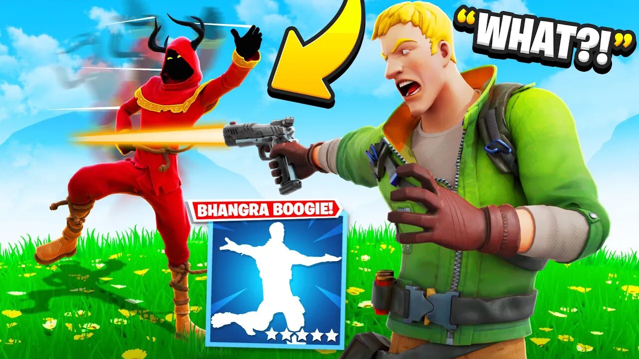 I Trolled Him With NEW “Bhangra Boogie” Emote.. (Fortnite)