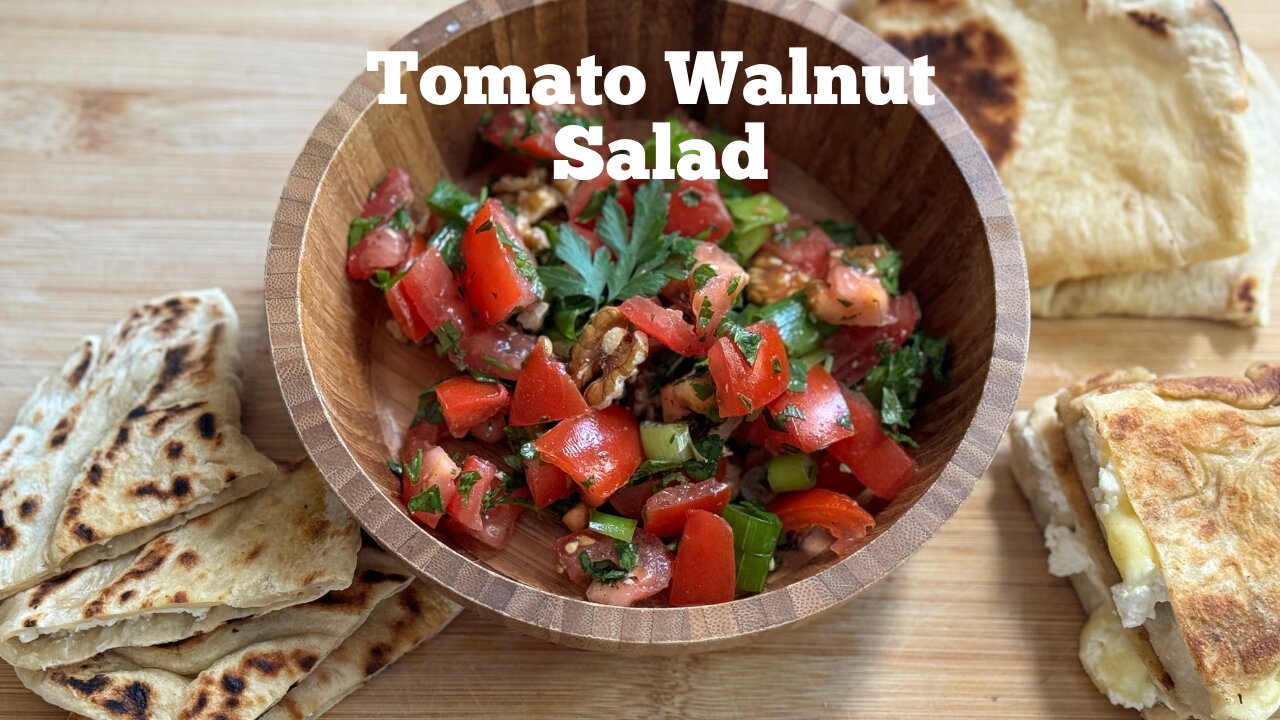 Tomato Walnut Salad|Healthy salad|Pomegranate Walnut Salad|Herb Tomato Salad