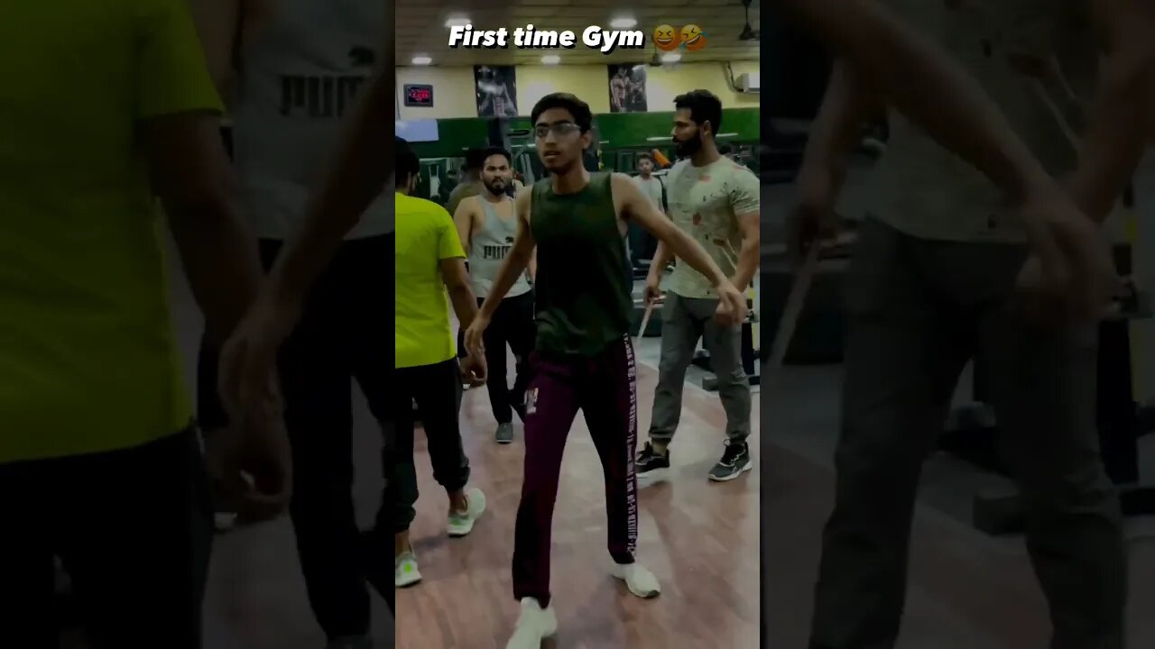 first time gym 😂😂