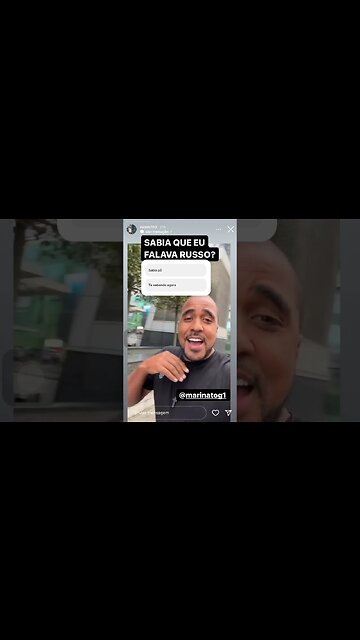 Raiam falando em russo| Raiam Santos