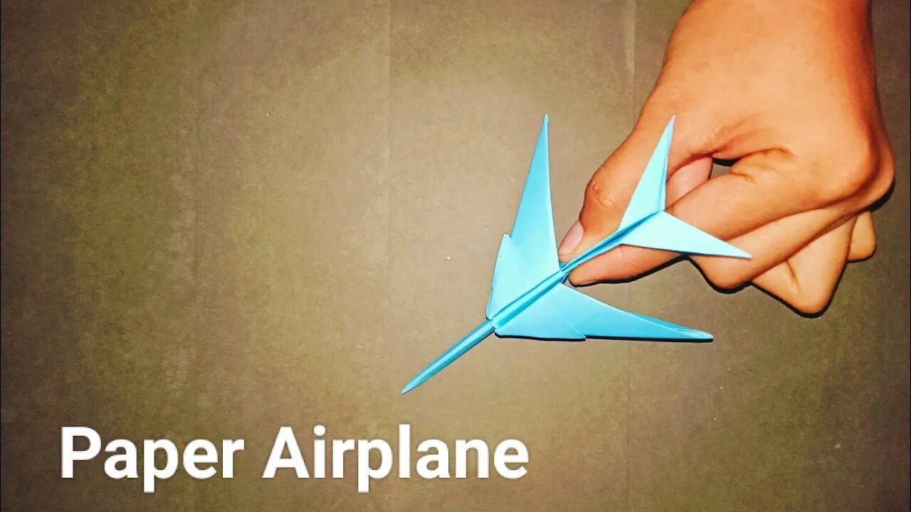 DIY PAPER AIRPLANE paper crafts for school / paper craft / easy kids craft idea / paper craft