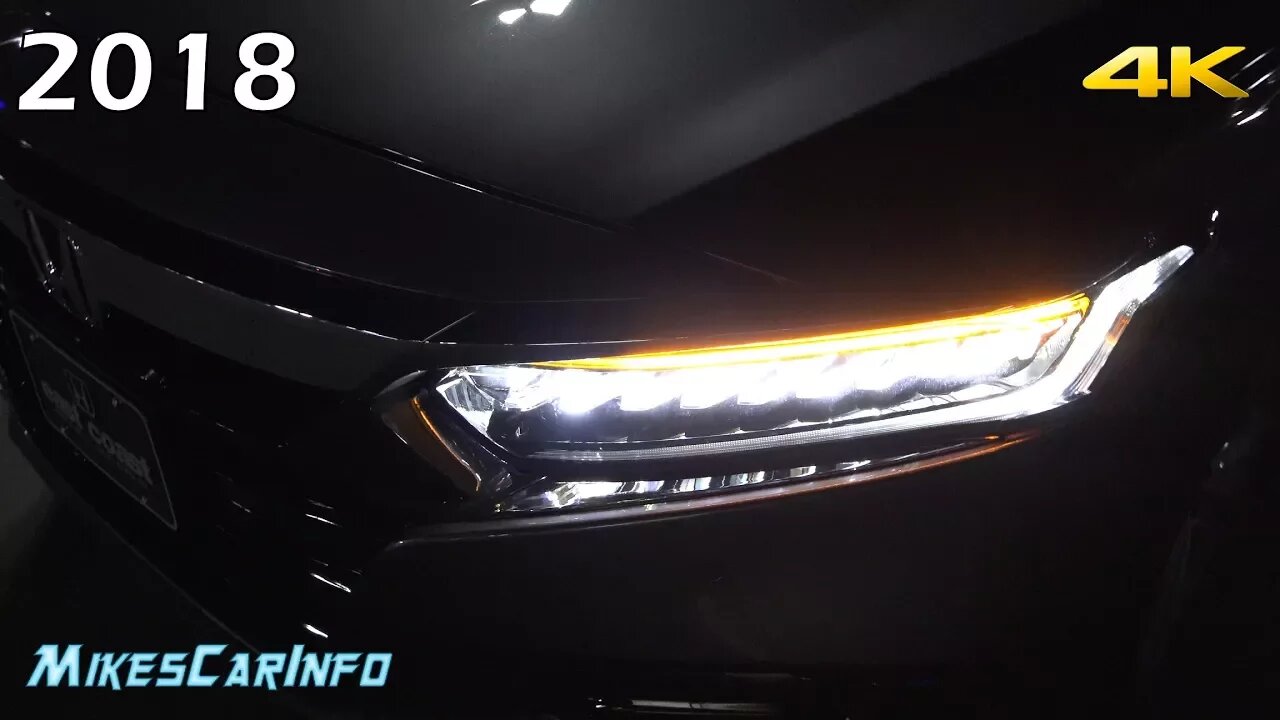 AT NIGHT: 2018 Honda Accord - Interior & Exterior Lighting Overview