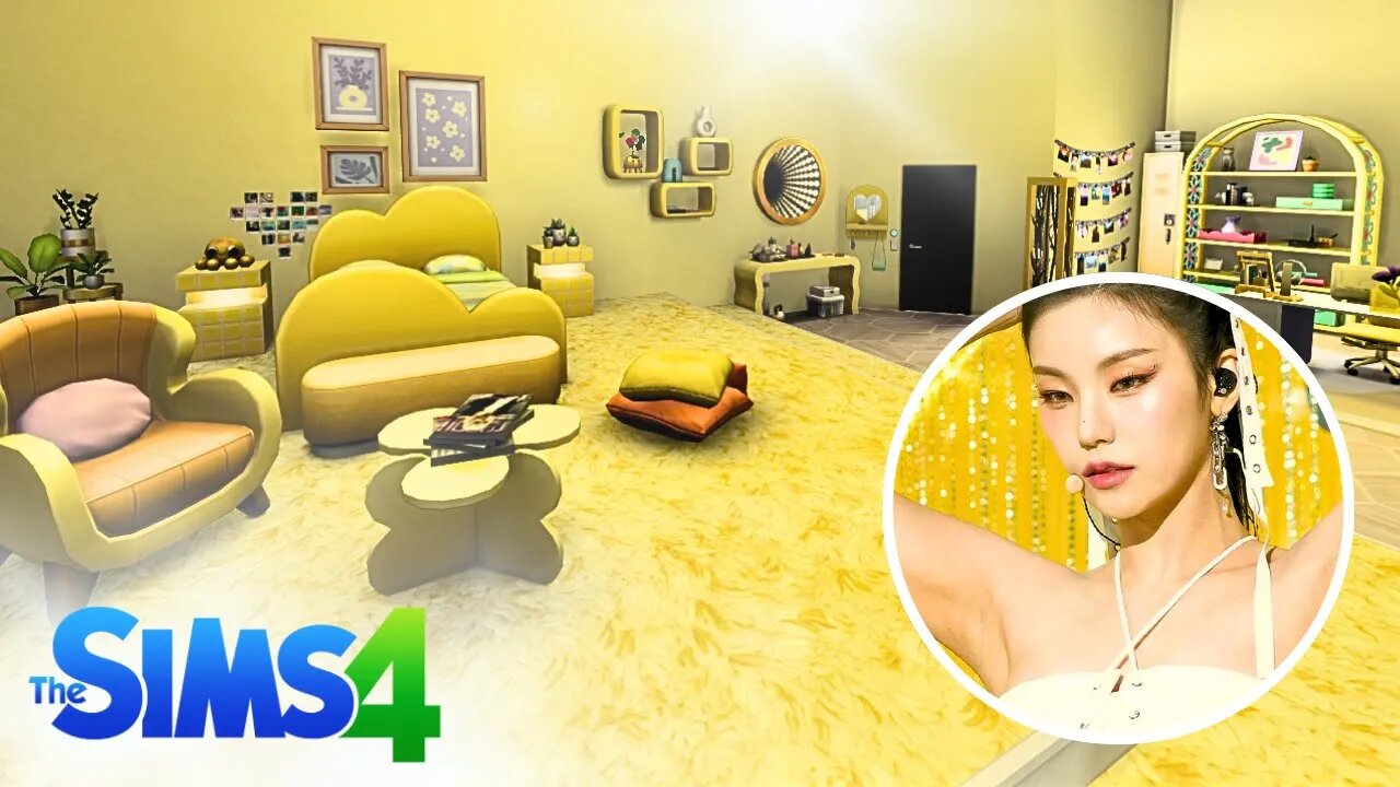 (ITZY) YEJI inspired room in The Sims 4 Speed Build - part 2