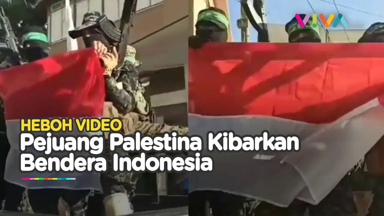 MasyaAllah, Video Pejuang Palestina Kibarkan Bendera Indonesia