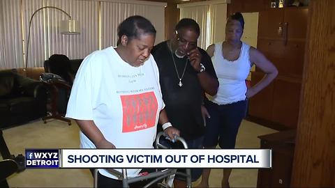 Woman shot at Detroit fireworks out of the hospital and speaking out