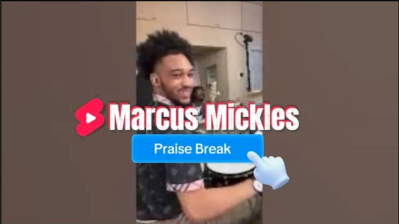 Sunday Praise Break with Marcus Mickles 🥁 #praisebreak