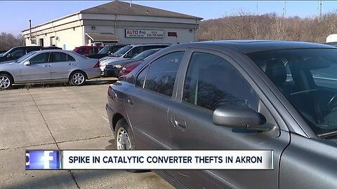 Police investigating string of catalytic converter thefts in Akron