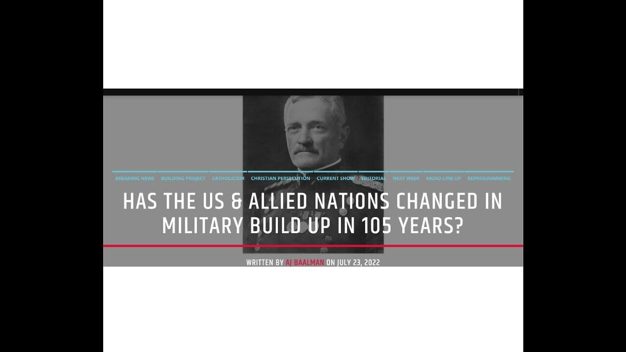 Has America and Europe Changed In Military Build Up In 105 Years?