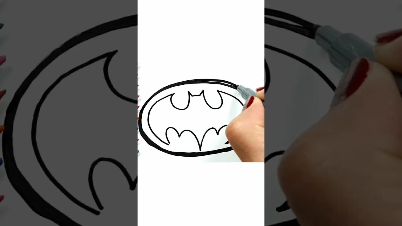 How to Draw and Paint the Batman Logo