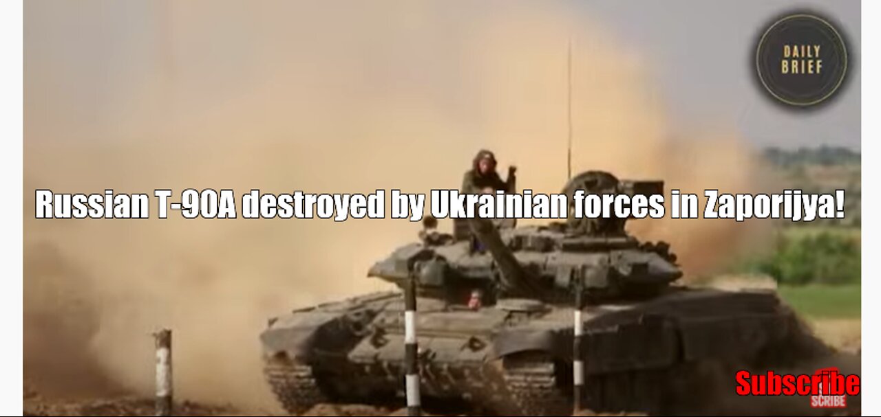 Russian T-90A destroyed by Ukrainian forces in Zaporijya!