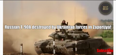 Russian T-90A destroyed by Ukrainian forces in Zaporijya!