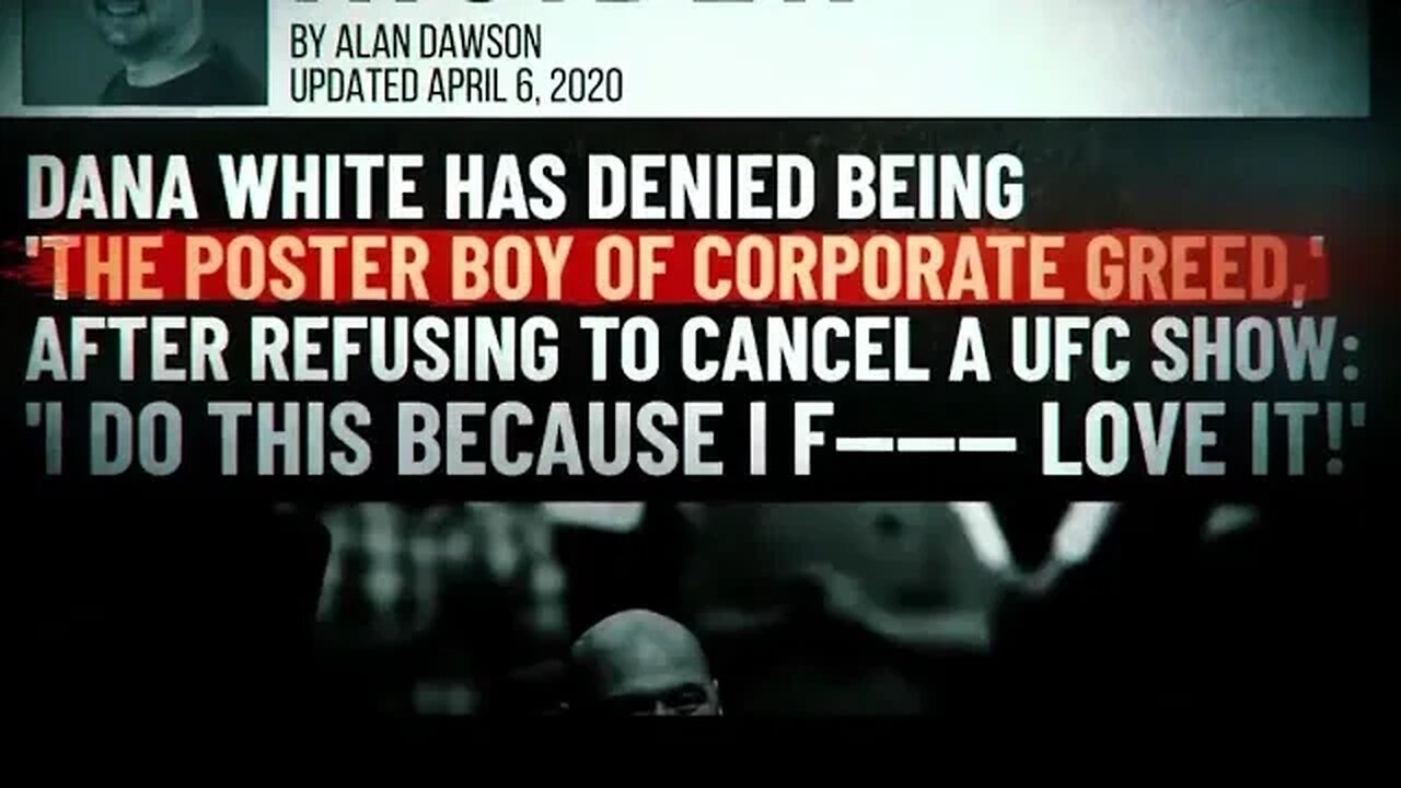 Dana White’s message for 2021! There is a solution to every problem! silences the main stream media