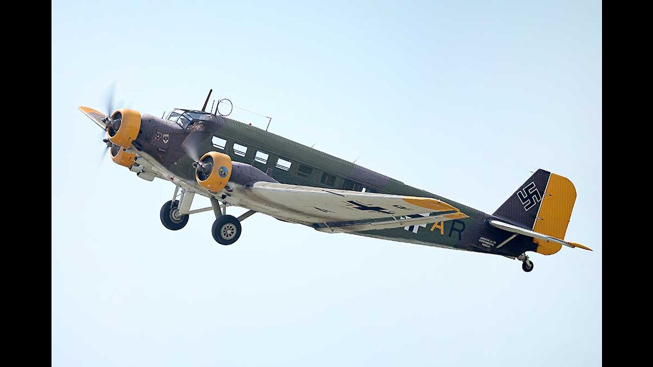 JU-52 flying at Military Aviation Museum 2020