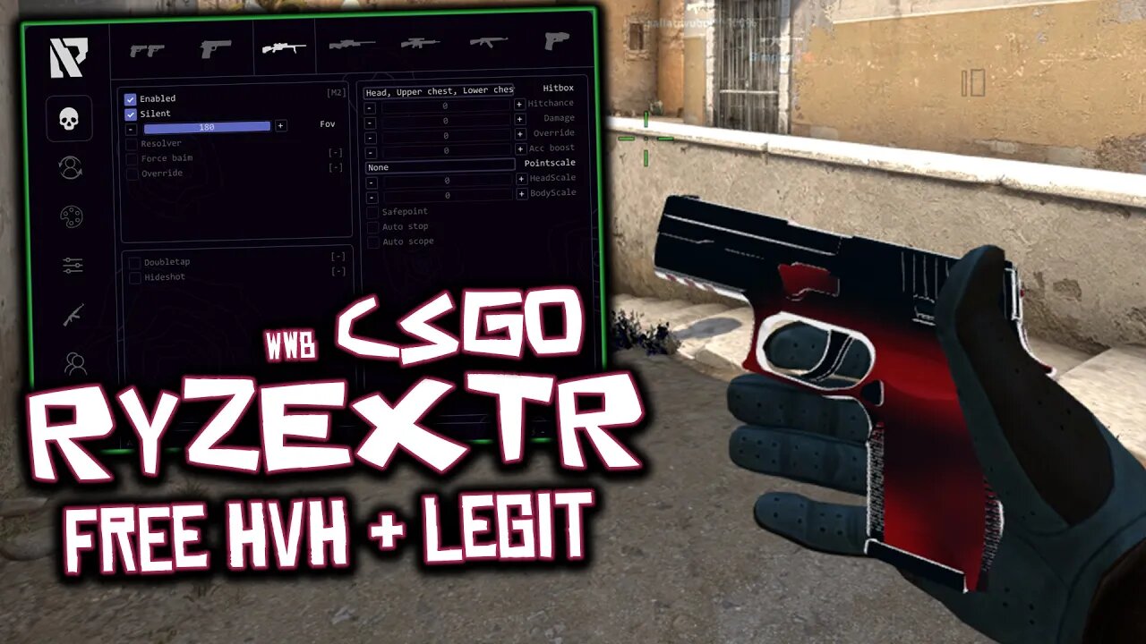 RYZEXTR *BEST FREE CHEAT* [CSGO CHEAT] LEGIT/SEMI RAGE/HVH + DOWNLOAD