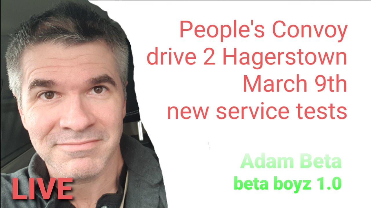 Lib to Liberty, drive to People's Convoy in Hagerstown March 9th new service test