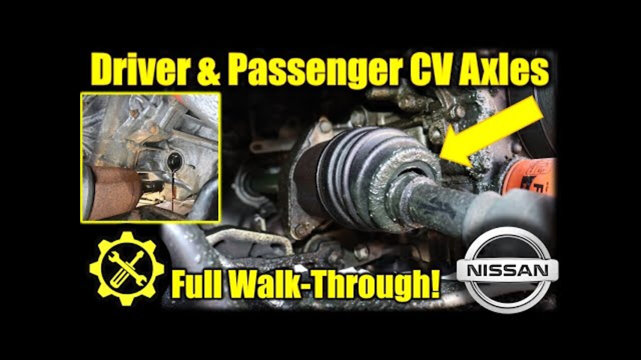 2007 - 2012 Nissan Altima 2.5 Liter - Driver & Passenger CV Axle Replacement - FULL Guide!