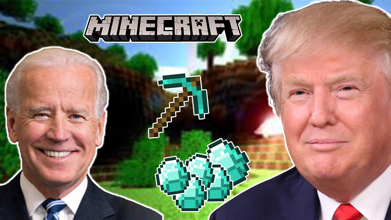 Presidents playing MINECRAFT meme (Trump Biden Obama) *AI voice* #meme #memes #minecraft