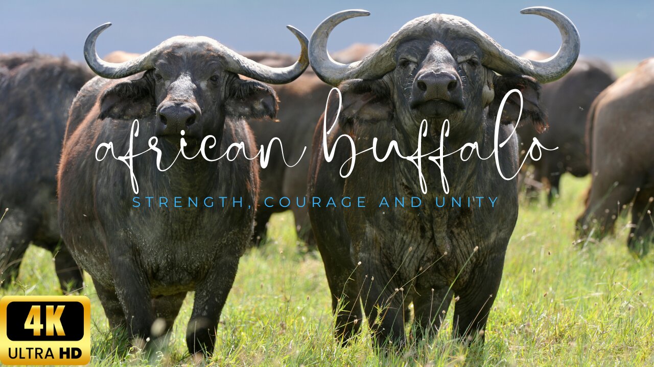 "How Majestic Herds Roam: African Buffalo in Stunning 4K Beauty"