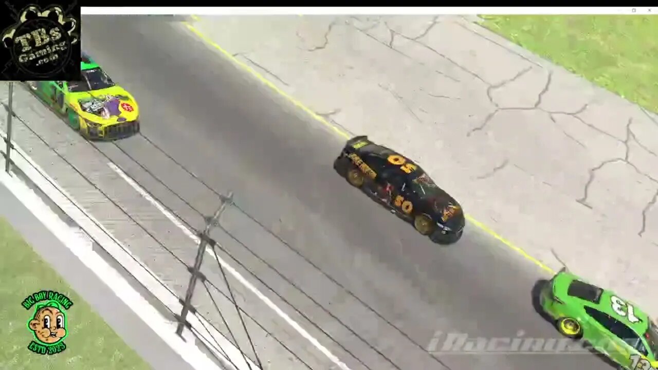 Someone's spotter must have been on a Bio break #iracing #simracing #bigboyracing #nascar #crashes