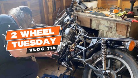 ‘BUILDING MY OFF ROAD BOBBER’ TWO WHEEL TUESDAY - RUMBLE VLOG 50