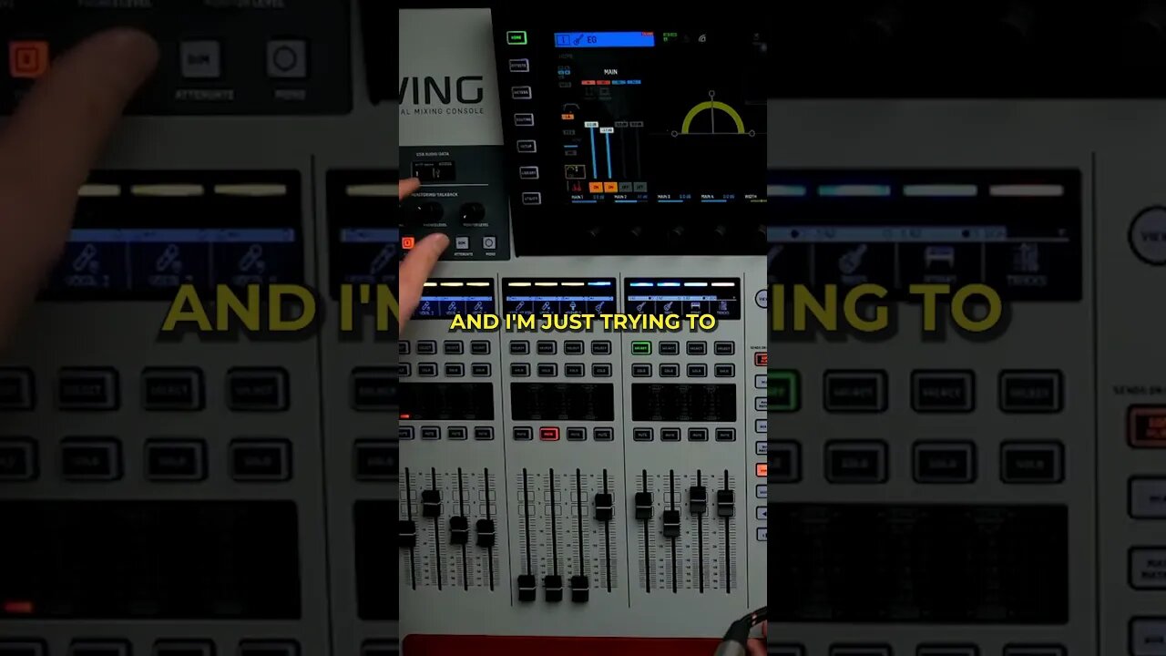 A look at our live stream mix on the Behringer WING