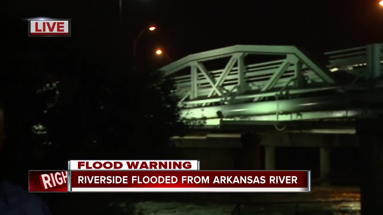 Riverside flooded from Arkansas River