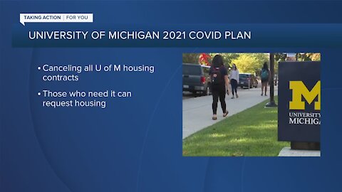 U-M plans more remote courses, fewer students living on campus for 2021 winter semester