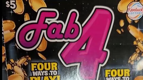 WINNING NEW Lottery Tickets Fab 4!