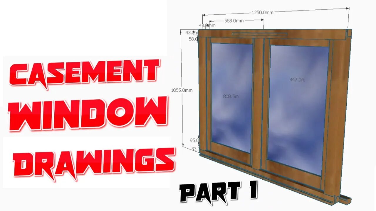 Traditional Oak Casement Window Build - Part 1: Drawing