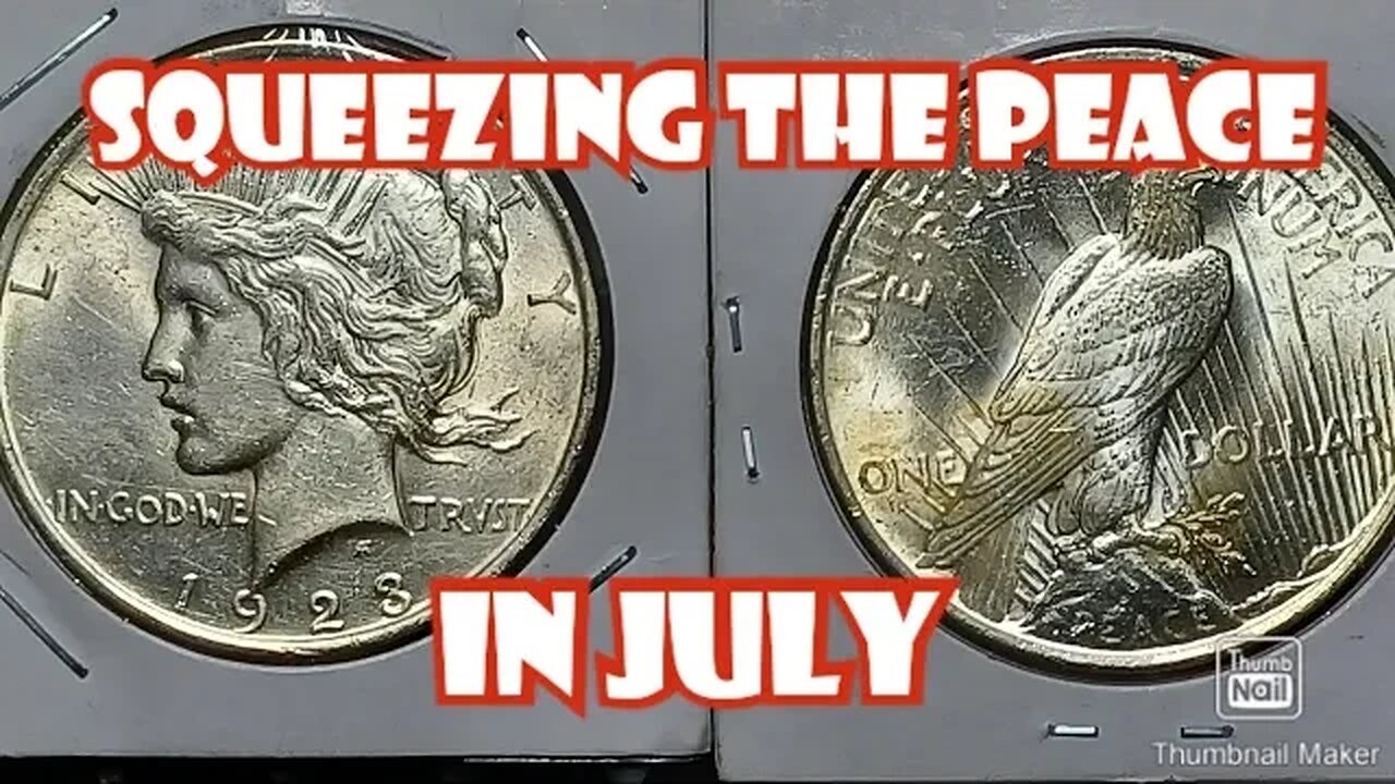 @Spegtacular Put Out a Peace Dollar Squeeze Challenge, and I Continue to Meet it.