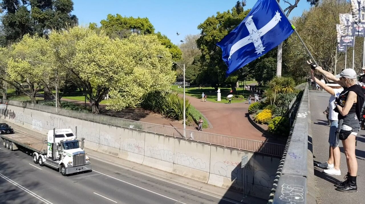 Melbourne Memorial Day - Marching Back towards parliament house - 22 09 2022 - Part 7 of 10