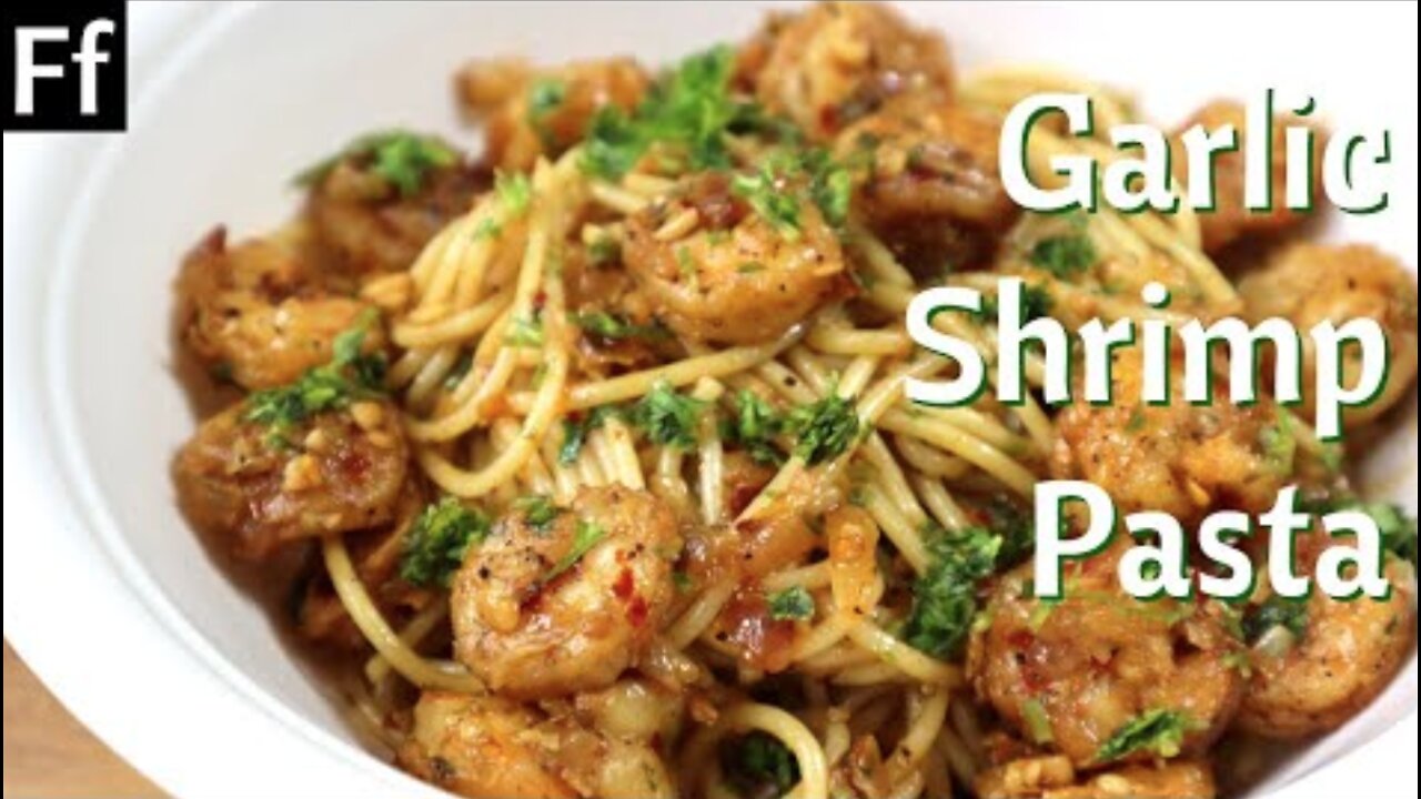 DIY Spicy Butter Garlic Shrimp Pasta Recipe - Prawn Pasta